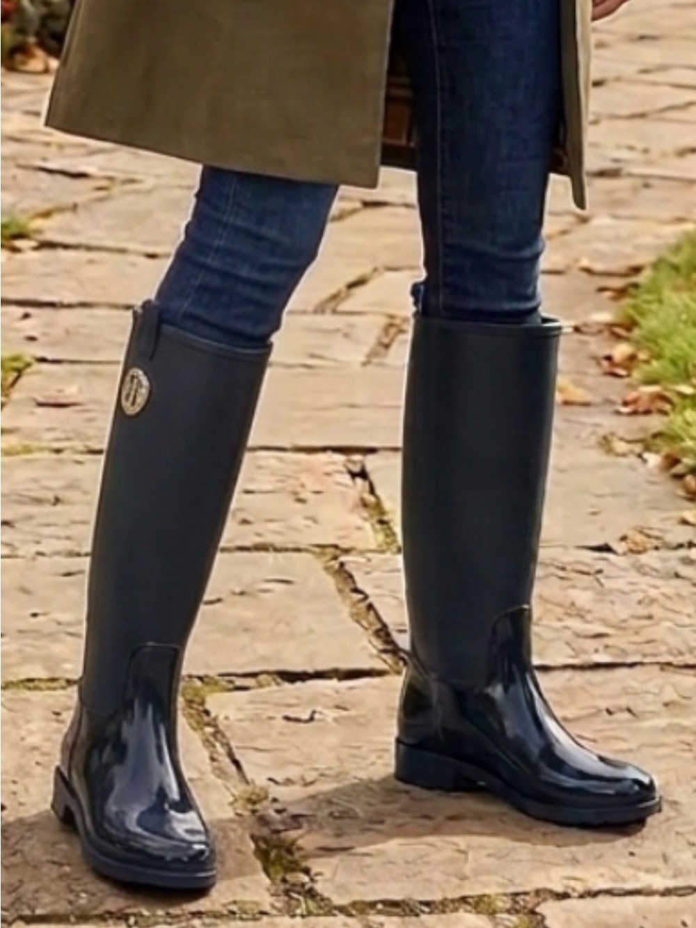 Tommy Hilfiger Navy Rain Boots